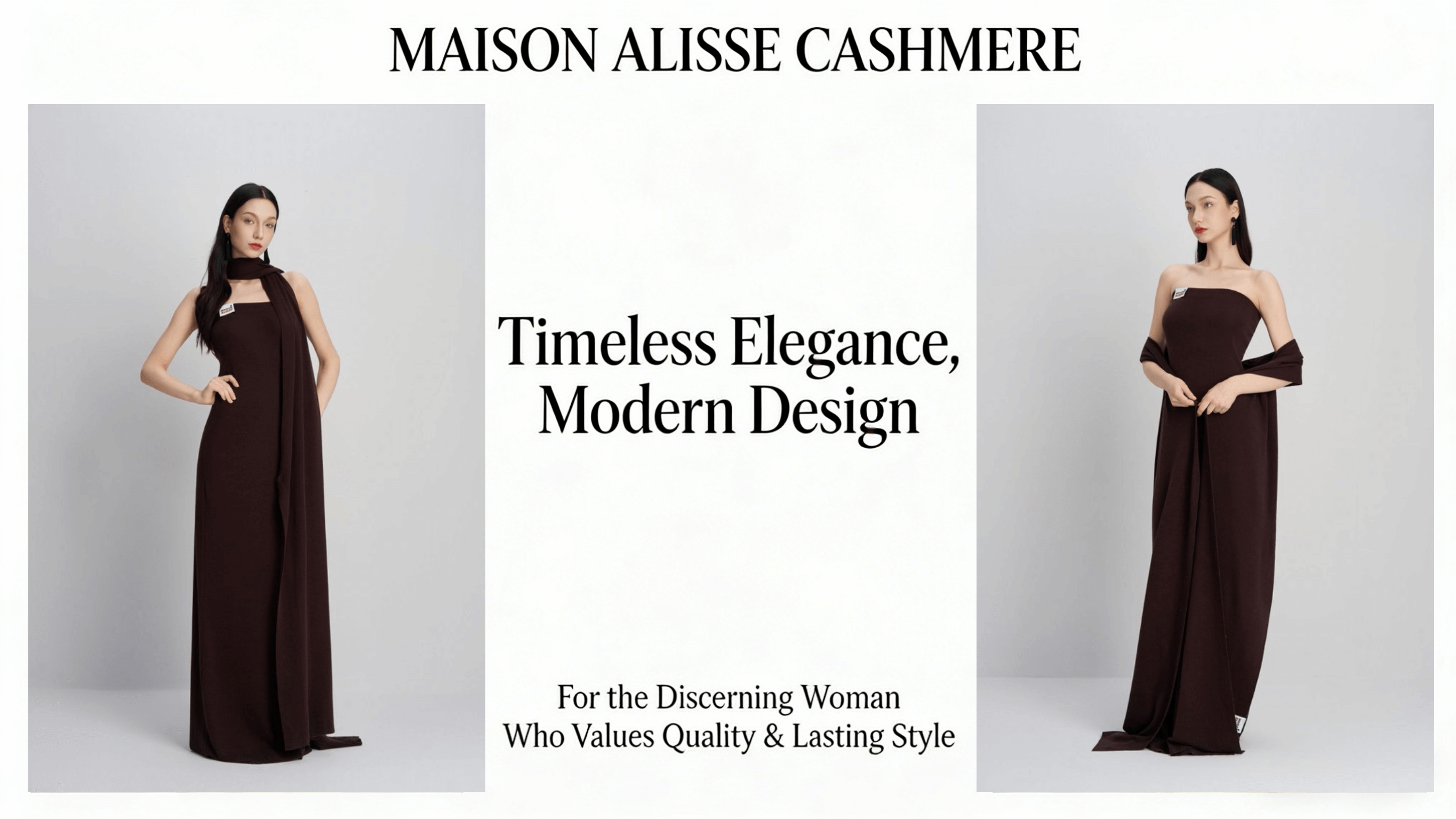 Minimalist Women's Cashmere Knit Midi Skirt | Slim-Fit Warm Skirt for Cold Days