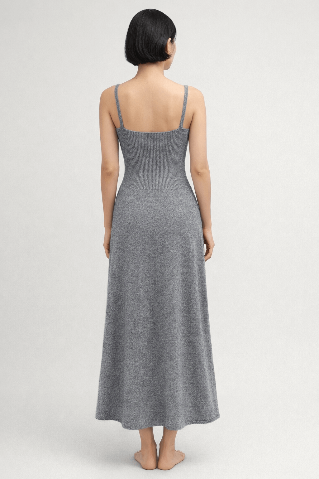 3D Rose Knitted Strap Skirt