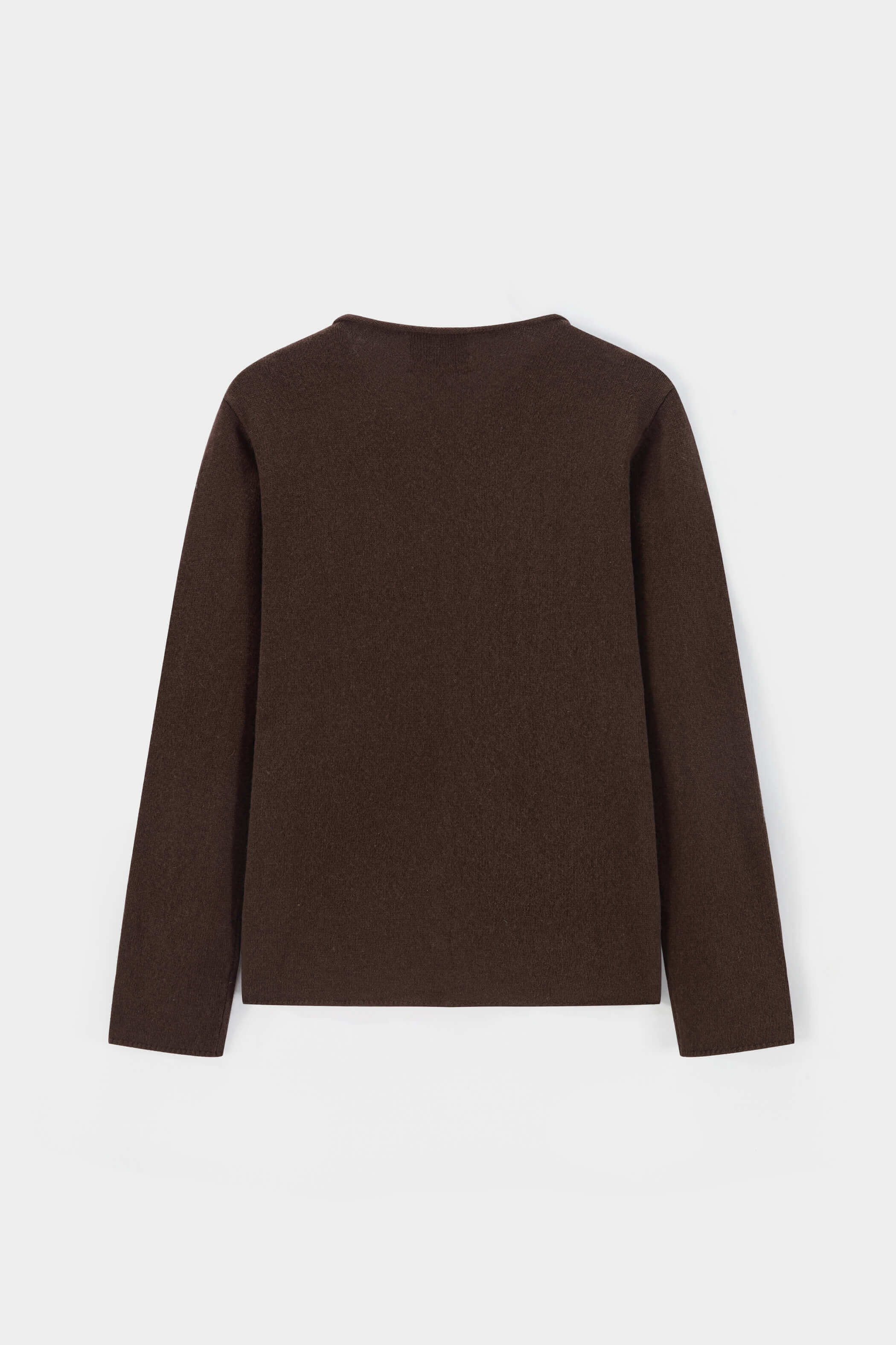 V-neck half-open knitted cardigan